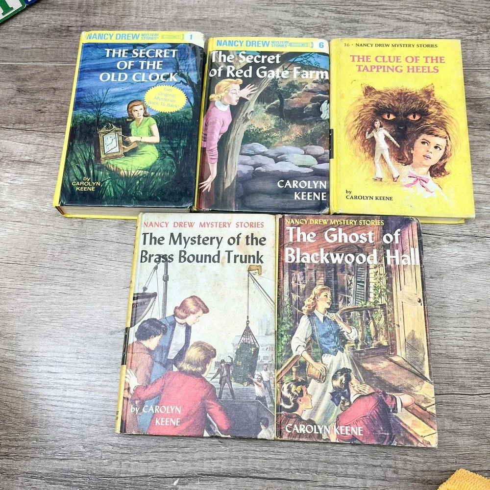 Nancy‎ Drew Mystery Stories Lot 9 Vintage Hardcover Books Carolyn Keene Grosset